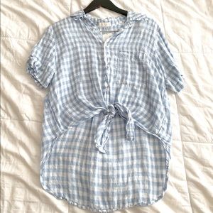CP SHADES linen button down blouse NWT size small